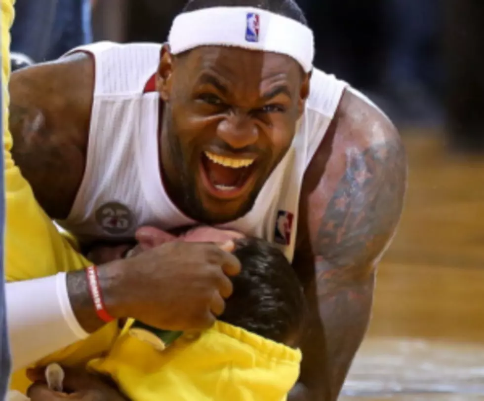 A Half Court Hook Shot Worth $75,000 and a Trampling by Lebron James You Have To See [VIDEO]