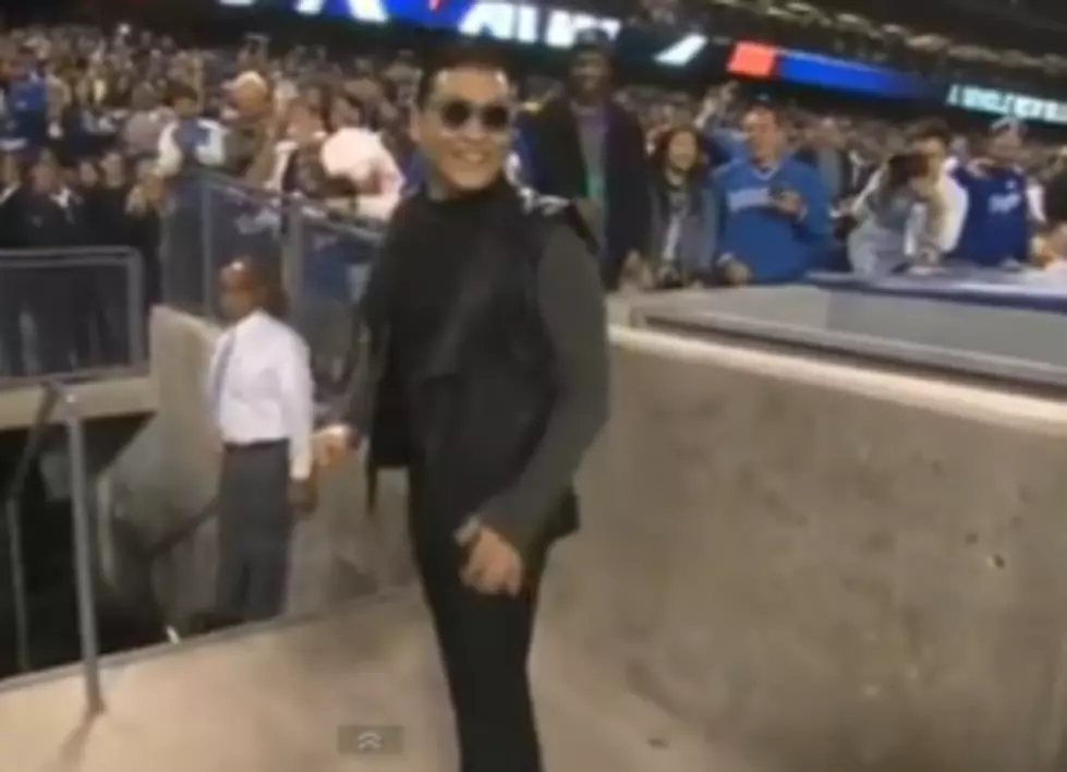 &#8220;Psy&#8221; Dances at Dodger Stadium Right Next to Tommy Lasorda, Needless To Say He Was Not Impressed [VIDEO]