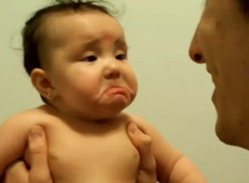 This Daddy&#8217;s Creepy Laugh Scares His Own Child [VIDEO]