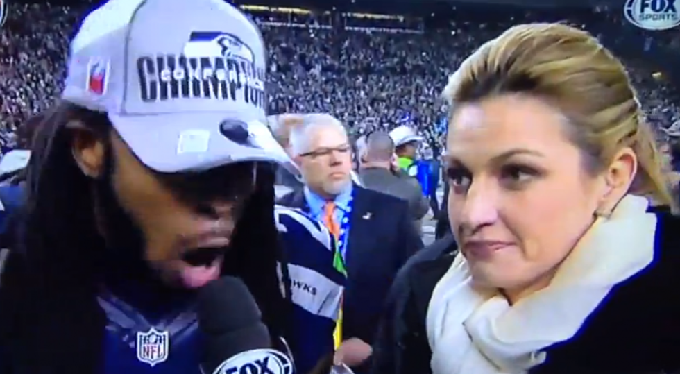 Seattle Seahawks Player Richard Sherman Goes Off In Post Game Interview