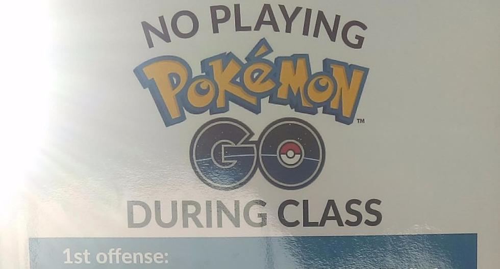 'No Pokemon Go' Sign at Hutch