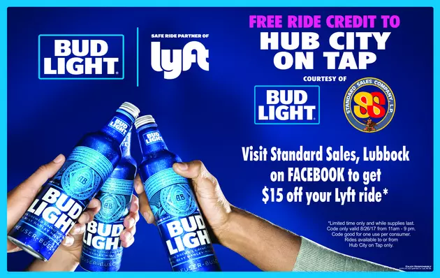 Bud Light &#038; Lyft Offer Free Ride Credit To or From Hub City On Tap