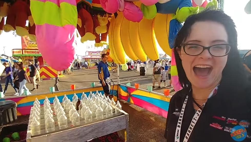 Renee Gives the Ring Toss a Whirl at the South Plains Fair [Video]