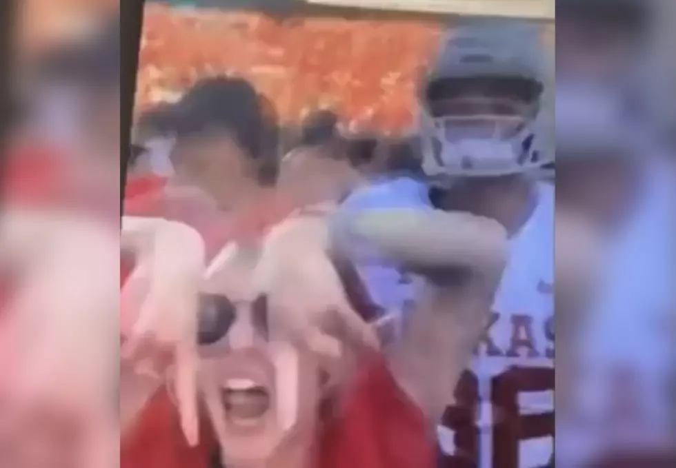 Did a Longhorn Player Really Push a Tech Fan on the Field? [VIDEO]