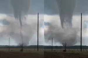 Shocking Video of Texas Tornado Barely Moving from One Spot 
