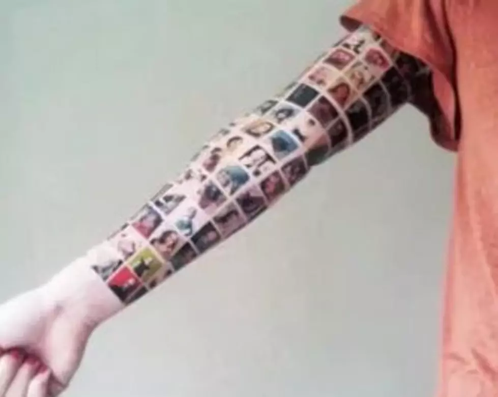 A Woman Had the Profile Pictures of 152 Facebook Friends Tattooed on Her Arm [VIDEO]