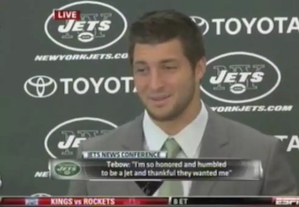 Tim Tebow Did His First Press Conference as a Member of the New York Jets and Said He’s “Excited” 44 Times [VIDEO]