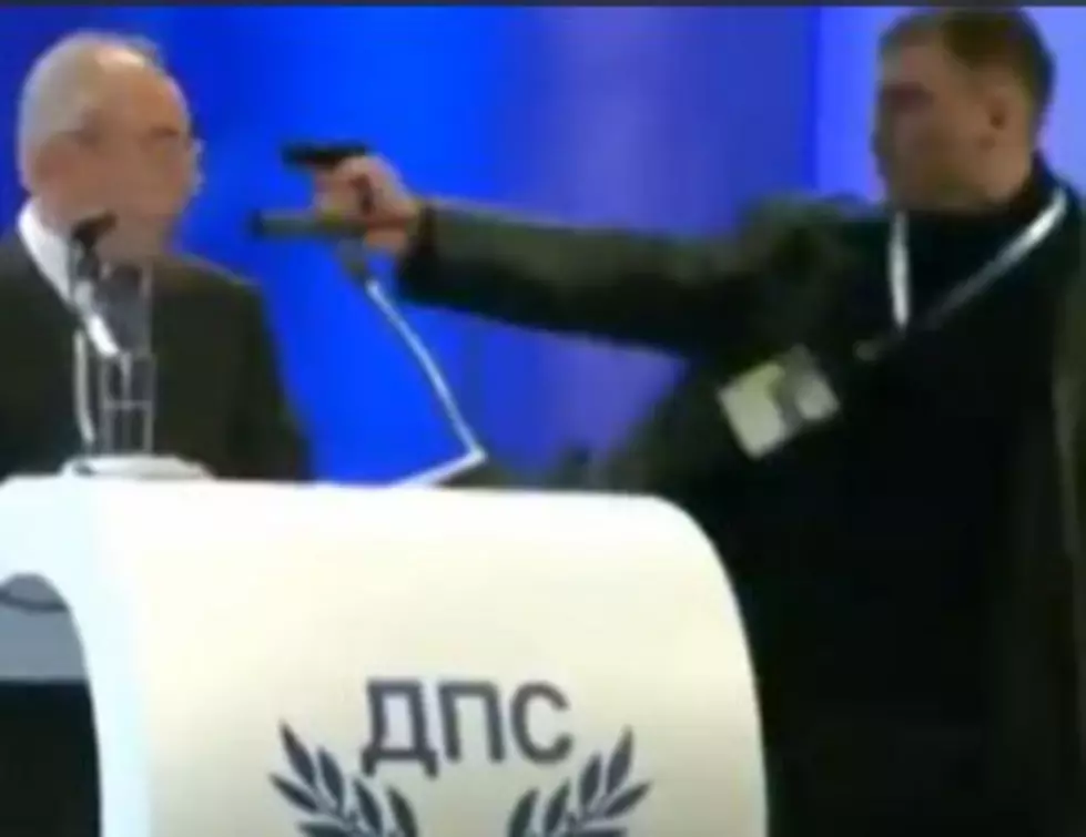 Check Out a Crazy Video of Someone Trying to Assassinate a Politician in Bulgaria…But the Gun Jams