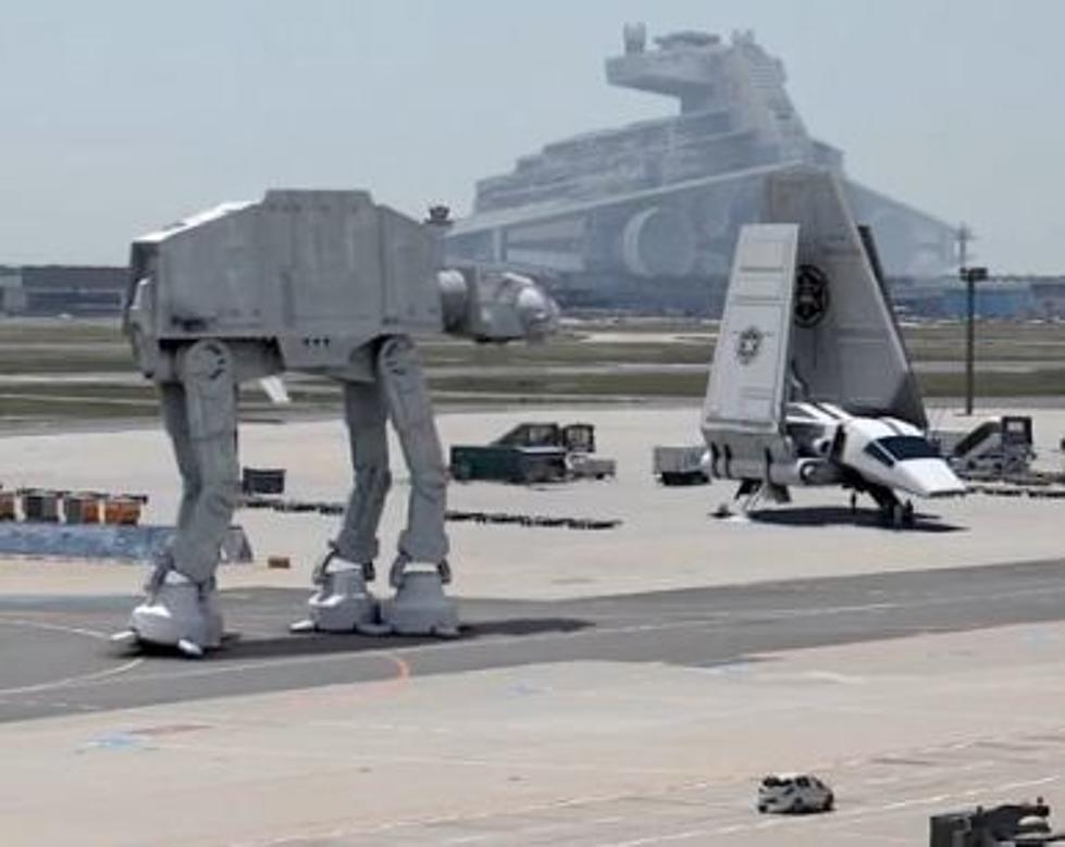 Footage of an Airport, with Ships from “Star Wars” Landing and Taking Off [VIDEO]