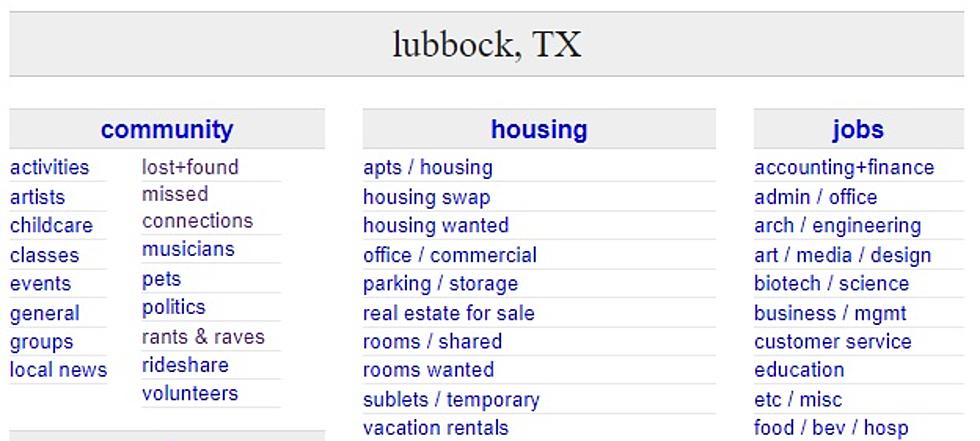 Have We Found the Most Depressing Community on Lubbock’s Craigslist?