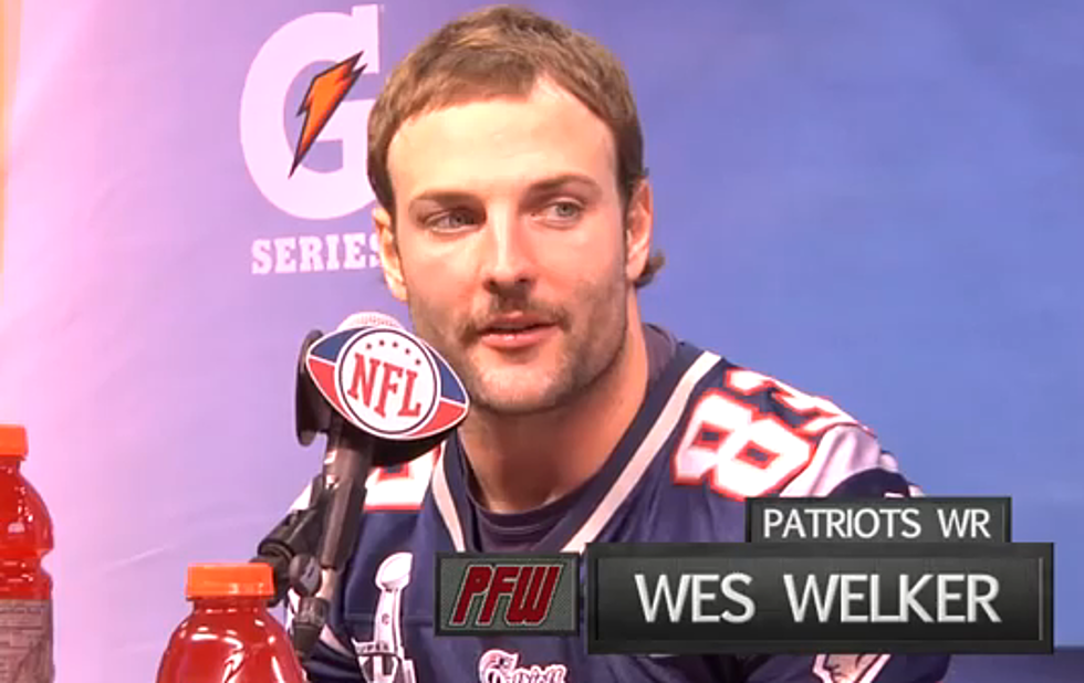 Wes Welker Says His Moustache Will Bring Good Luck at the Super Bowl [VIDEO]