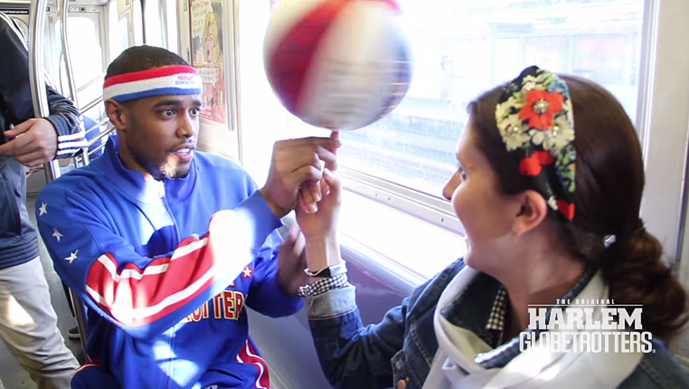 Harlem Globetrotters Do Tricks & More in a New York City Subway Car [Video]