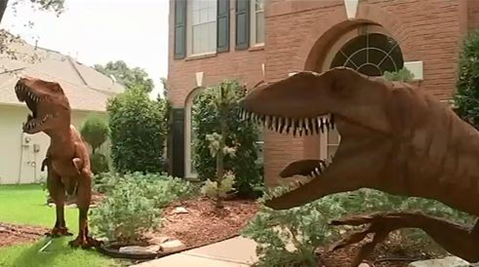Texas Homeowners Association Upset With Dinosaur Sculptures in Yard