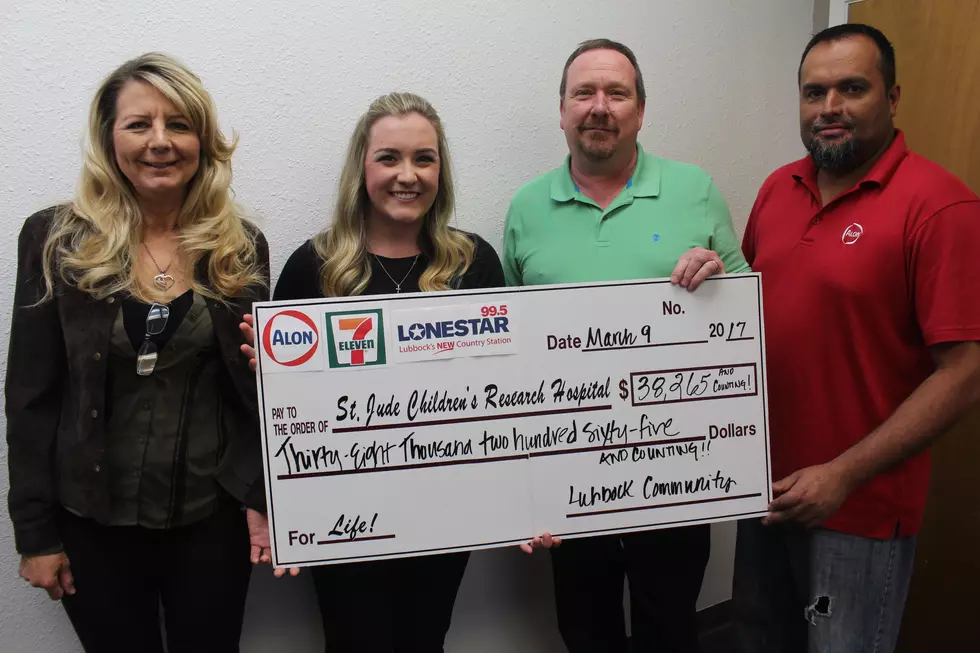 Alon/7-Eleven & Lonestar 99.5 in Lubbock Reveal Latest St. Jude Fundraising Total