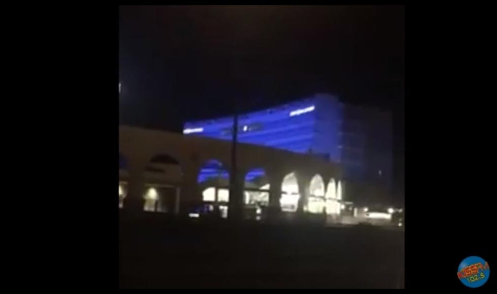 Jones AT&T Stadium Was Lit Up in Blue to Honor Fallen Police Officer