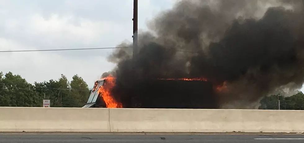 Eyewitness Account of UPS Truck Erupting Into Flames On South Loop 289 in Lubbock