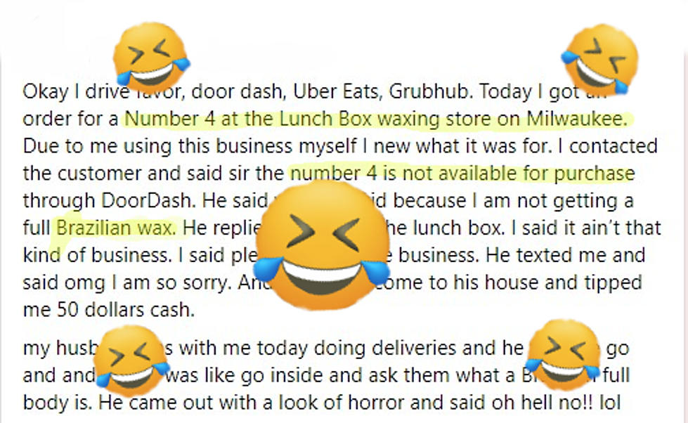 Lubbock Man Tries to Place Food Order, DoorDash Driver Thinks He Wants a WHAT?