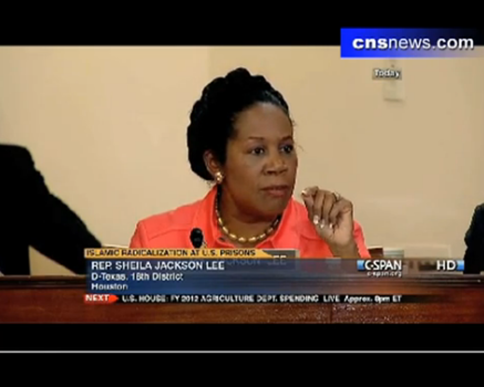 Representative Sheila Jackson Lee Wants an Analysis on Christian Militants [VIDEO]