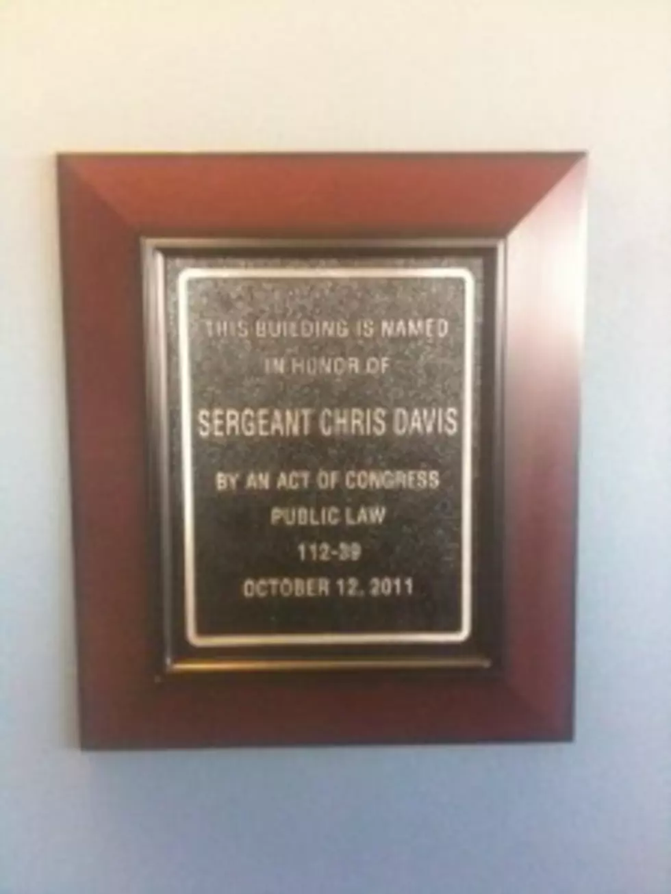 Lubbock Post Office Dedicated for Fallen Soldier Sgt. Chris Davis