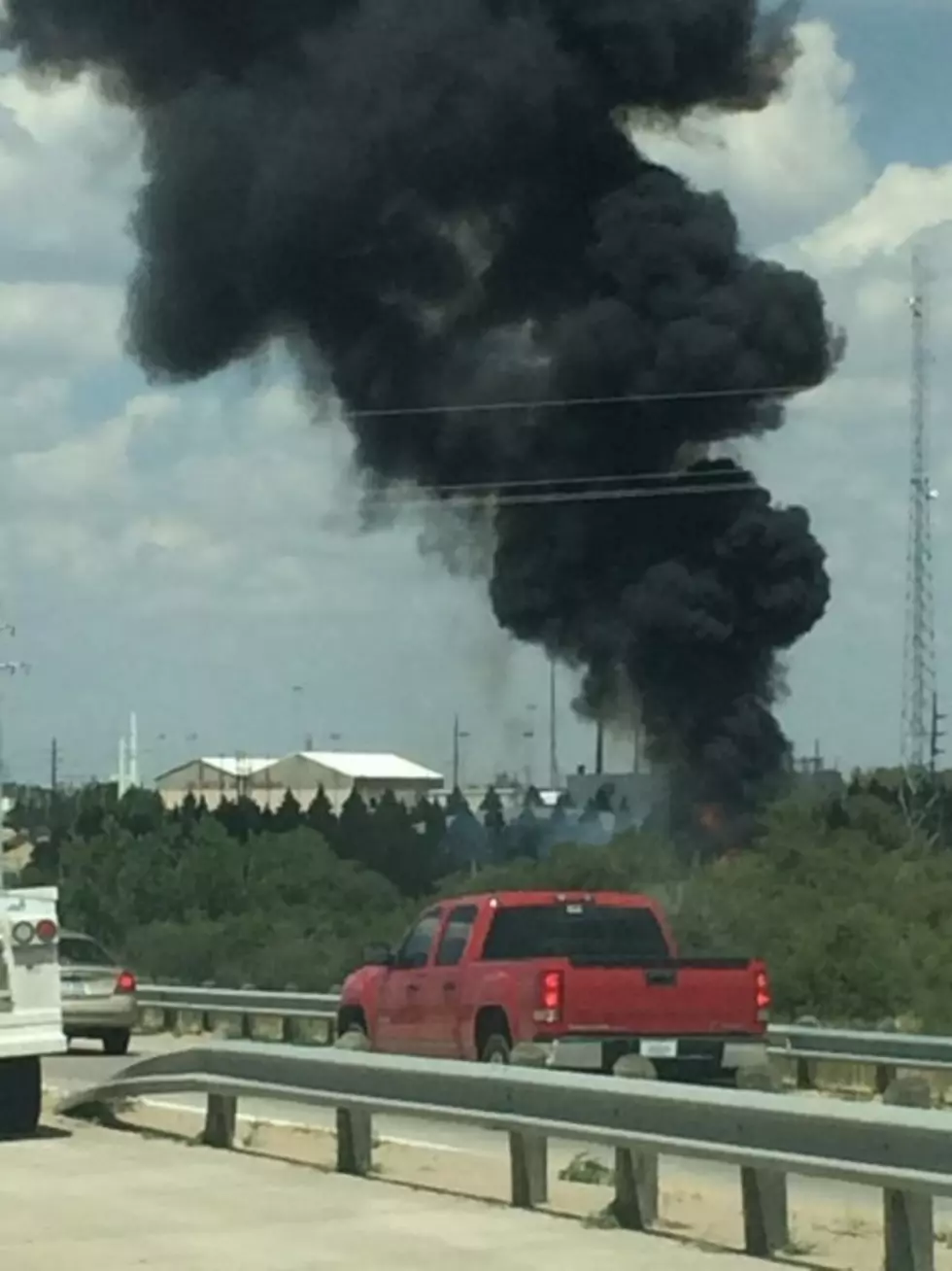 Lubbock Fire Department Battling Large Fire Near South Plains Electric Coop Offices