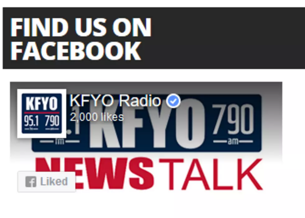 KFYO&#8217;s Facebook Page Reaches 2,000 Likes