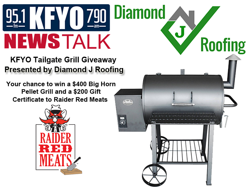 KFYO Tailgate Grill Giveaway Presented by Diamond J Roofing