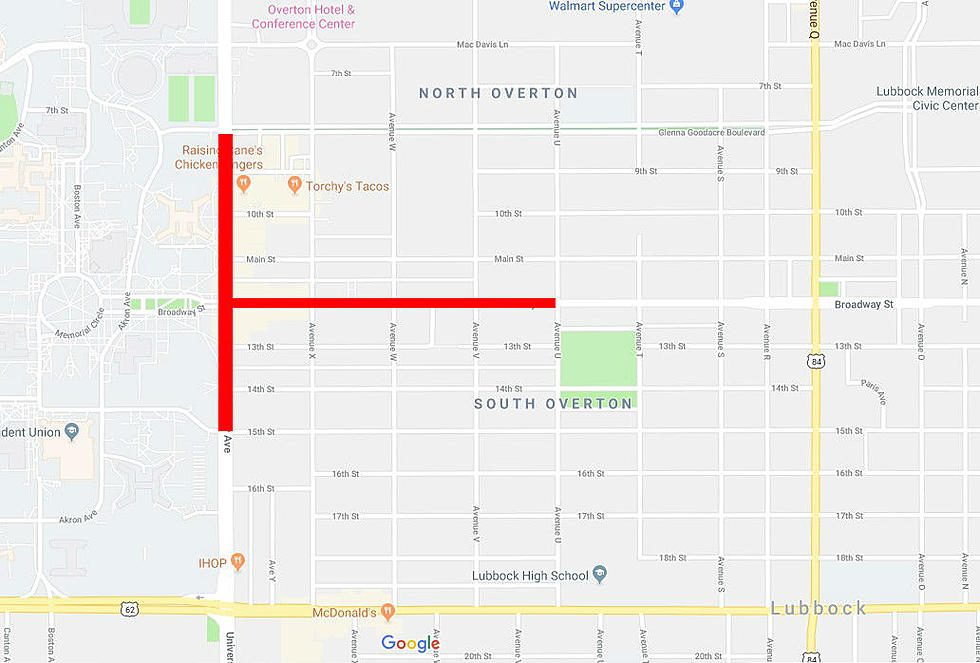 Road Closures Scheduled for Monday Night in Lubbock