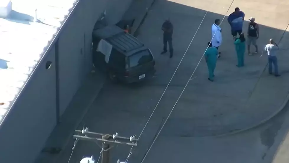 Video Captures Black SUV Crashing Into Lubbock Business