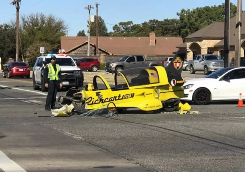 Airplane-Like Vehicle Involved in Crash in Central Lubbock