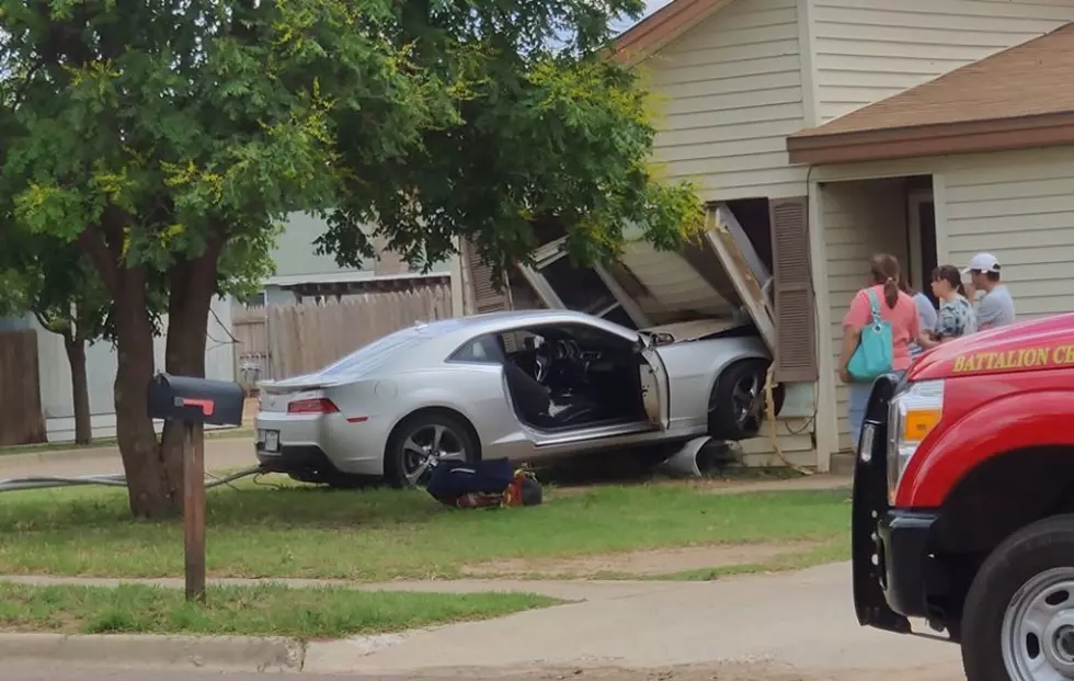 Car Crashes into Lubbock House