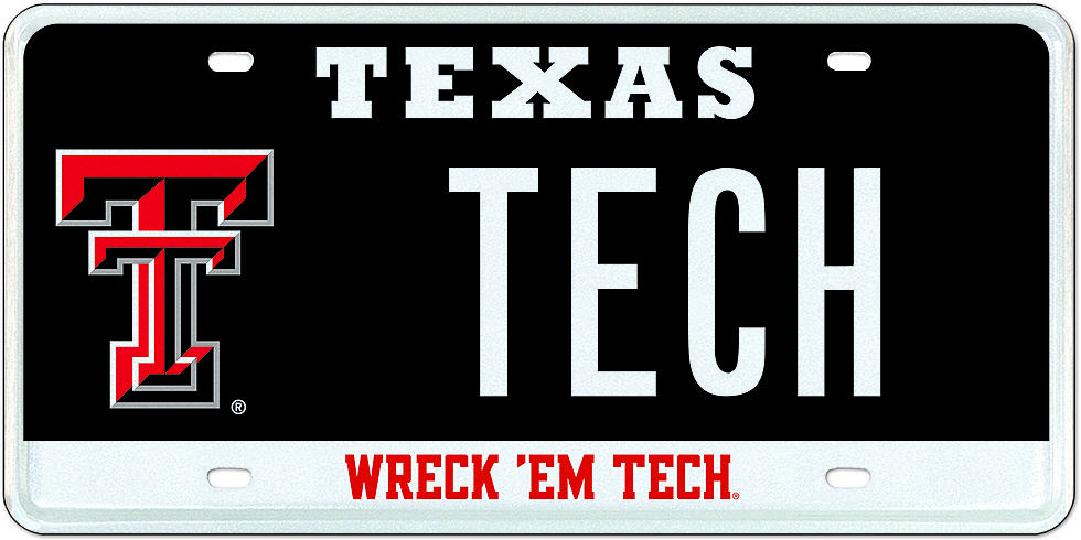 The Newest Custom Texas Tech License Plate Design Is Now Available for Purchase