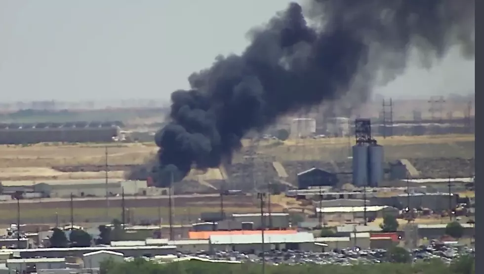Smoke Visible Across Lubbock on Thursday Afternoon After Fire