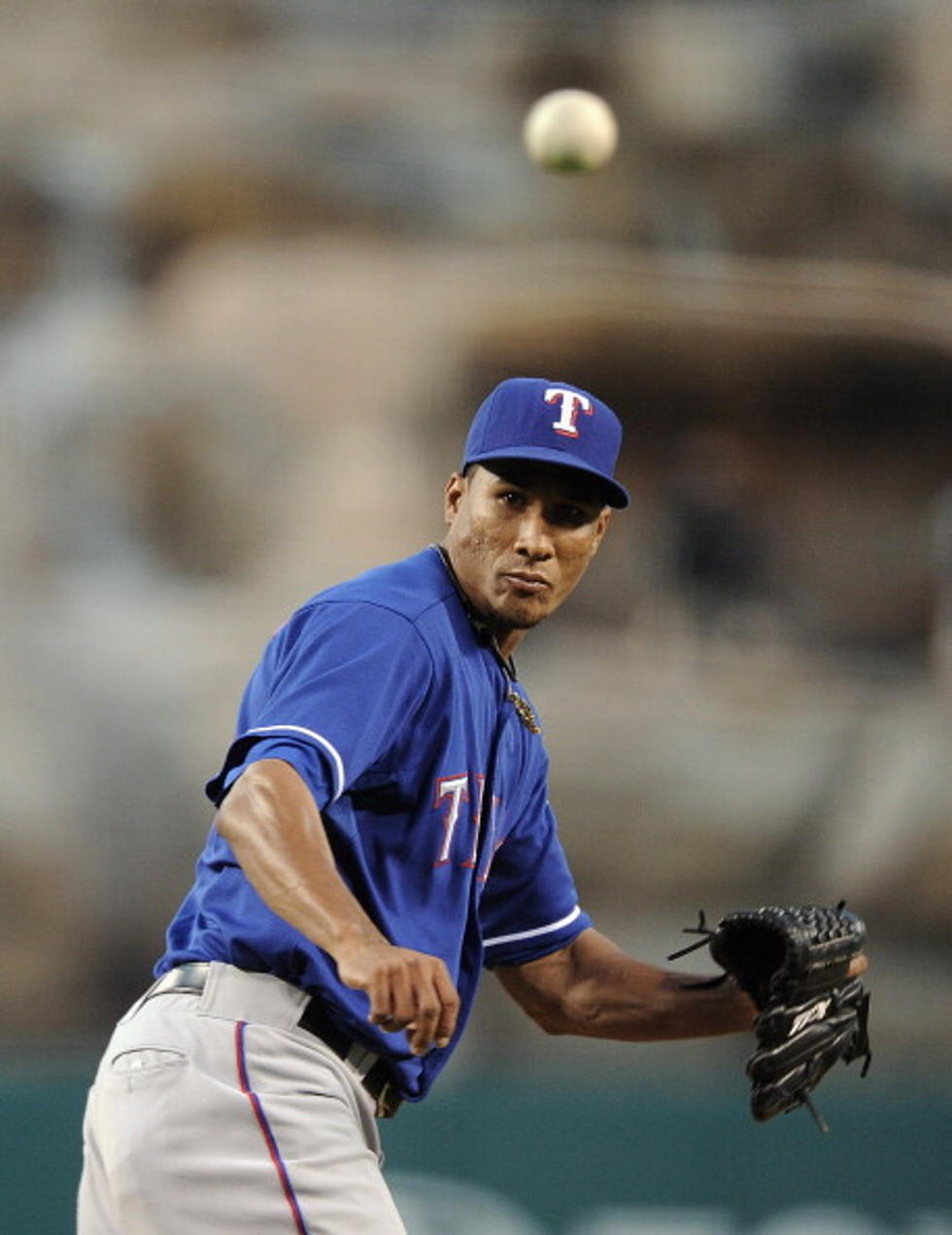 Alexi Ogando Pitches the Rangers to a 5-0 Victory Over the San Francisco Giants