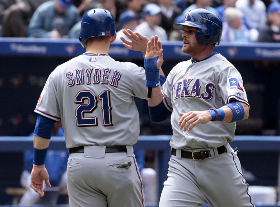 Brandon Snyders 6 RBIs Lead the Texas Rangers to a 14-3 Victory Over the Baltimore Orioles