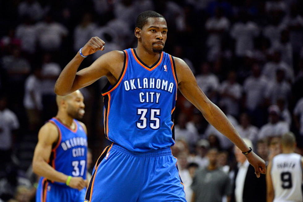 Kevin Durant and the Oklahoma City Thunder Take the Series Lead Against the San Antonio Spurs With Their 108-103 Win