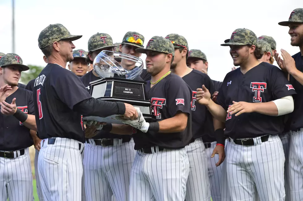 Texas Tech Baseball Celebrates Winning Big 12 Conference Regular Season Title [PICS]