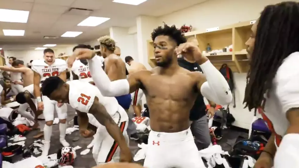 Texas Tech Players Get Turnt Up in the Locker Room After Beating TCU [Watch]