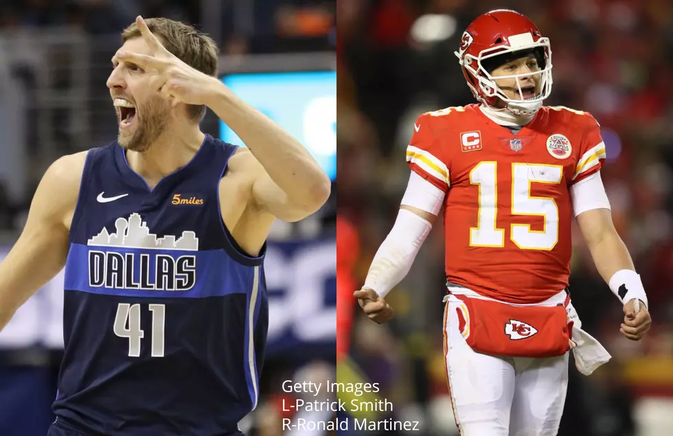 Video: Dirk Nowitzki Dishes Assists to Patrick Mahomes