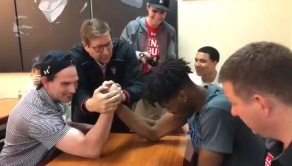 A Day in the Life of a Texas Tech Basketball Recruit: Arm Wrestling and Gummy Bears [Watch]