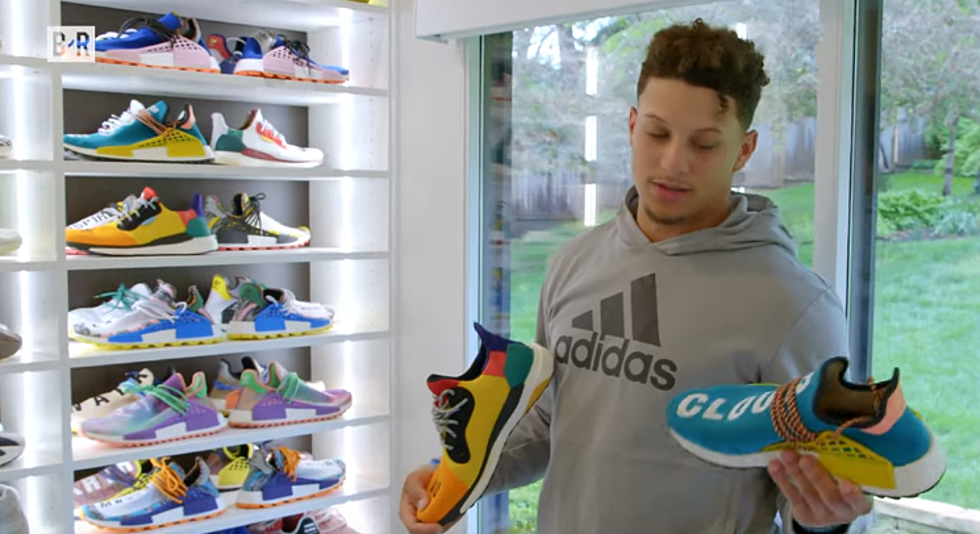 Patrick Mahomes Gets an Entire Room Dedicated to His Shoes