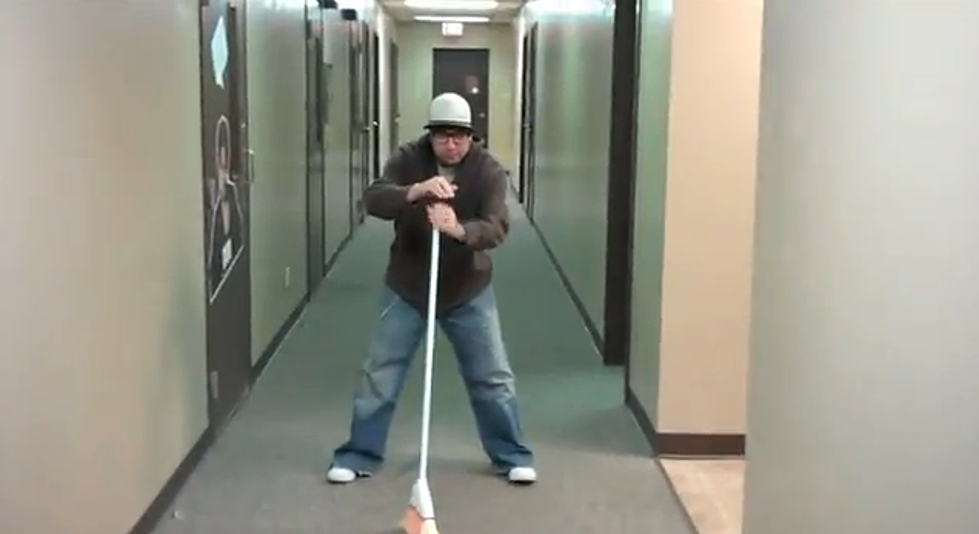 Tommy The Hacker Performs The ‘Broom Standing Alone’ Illusion In The Studio [Video]