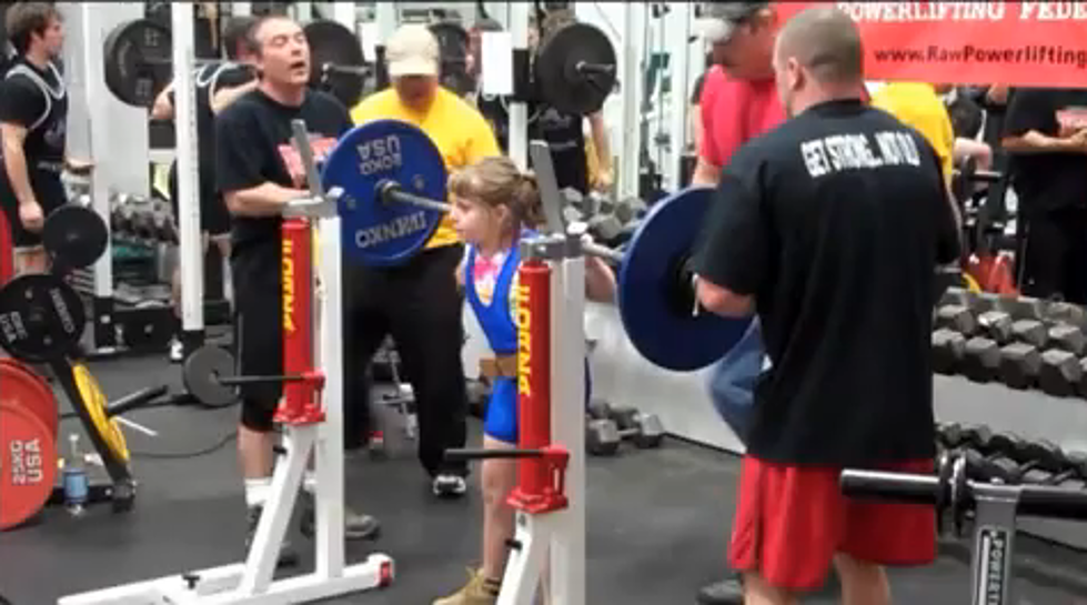 Holy Moly 9 Year Old Girl Squats 187 Lbs.