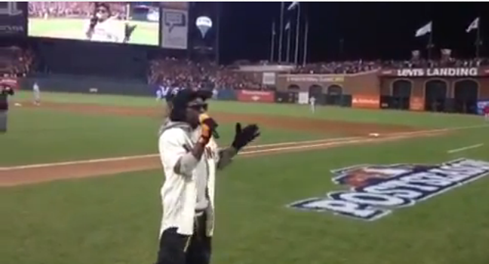 Lil Wayne Sings “Take Me Out To The Ball Game” NLCS – [VIDEO]