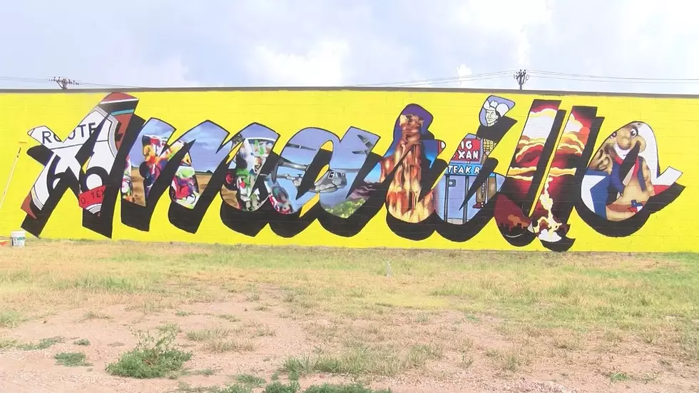 A New mural goes up in downtown Amarillo