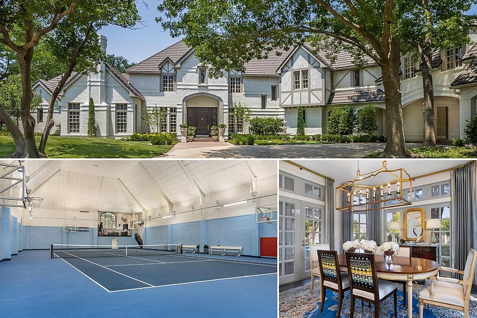 Match Point! This $2.3 Million Sleepy Hollow Home For Sale Has A Sky Blue Tennis Court