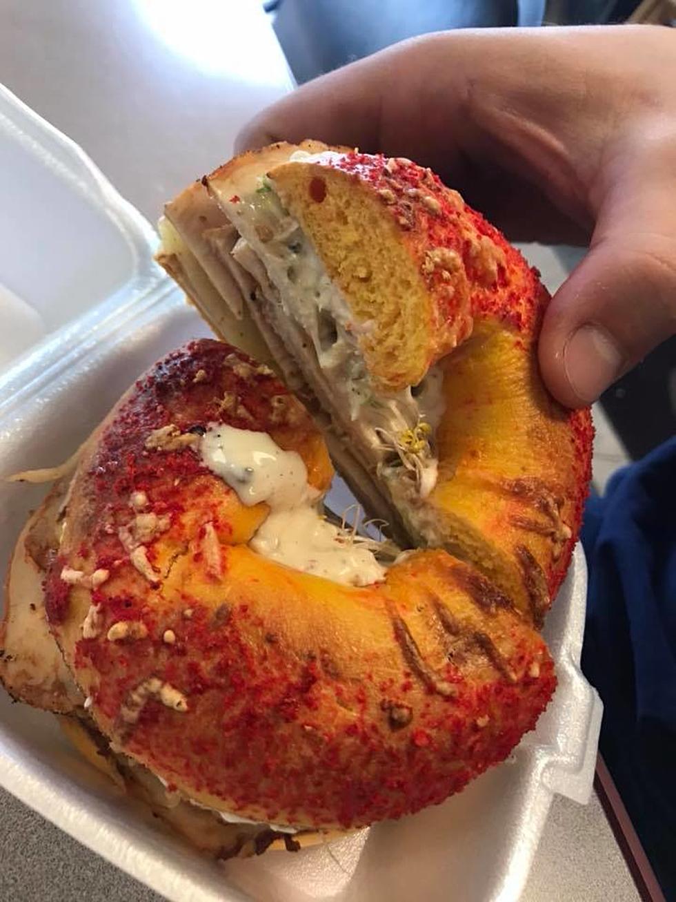 You Can Now Buy a Flaming Hot Cheetos Bagel in Amarillo