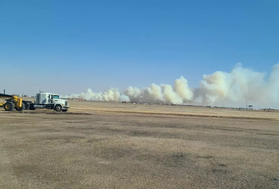 Wildfire burns in South Amarillo