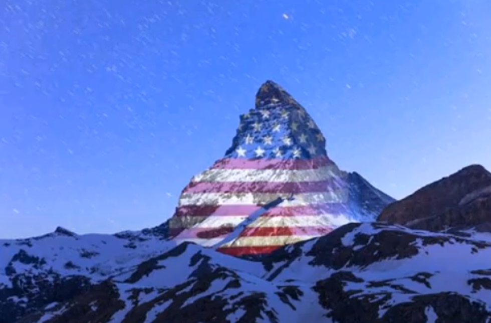 Switzerland Lights Up the Matterhorn in Support of America