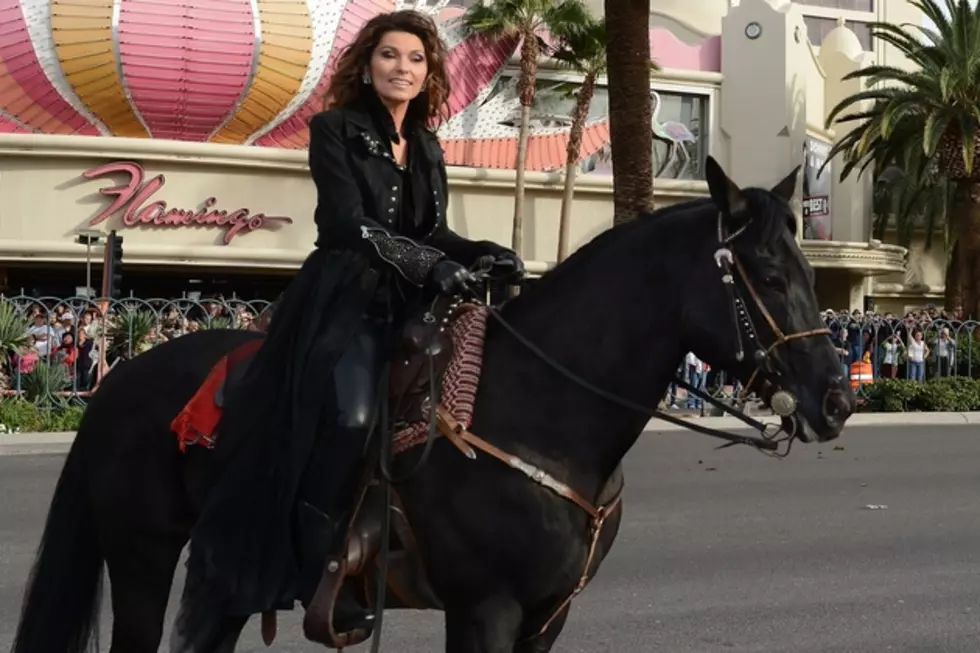 Shania Twain Arrives on Horseback for Vegas Residency