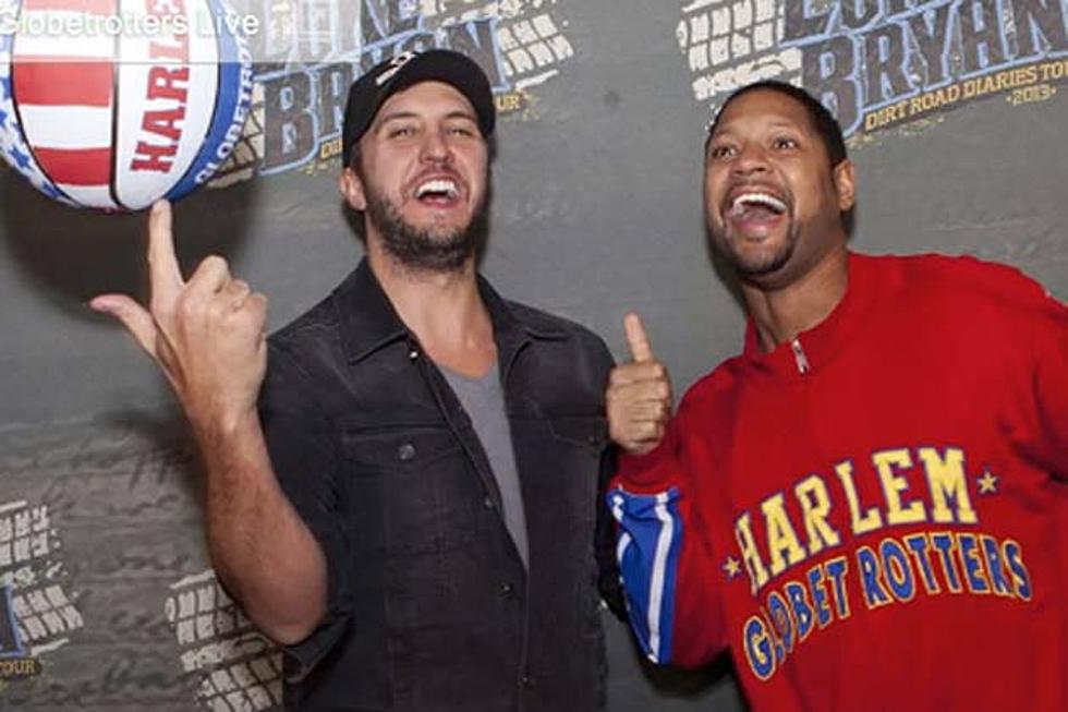 Luke Bryan Learns How to Spin Basketball on His Finger Like Harlem Globetrotters